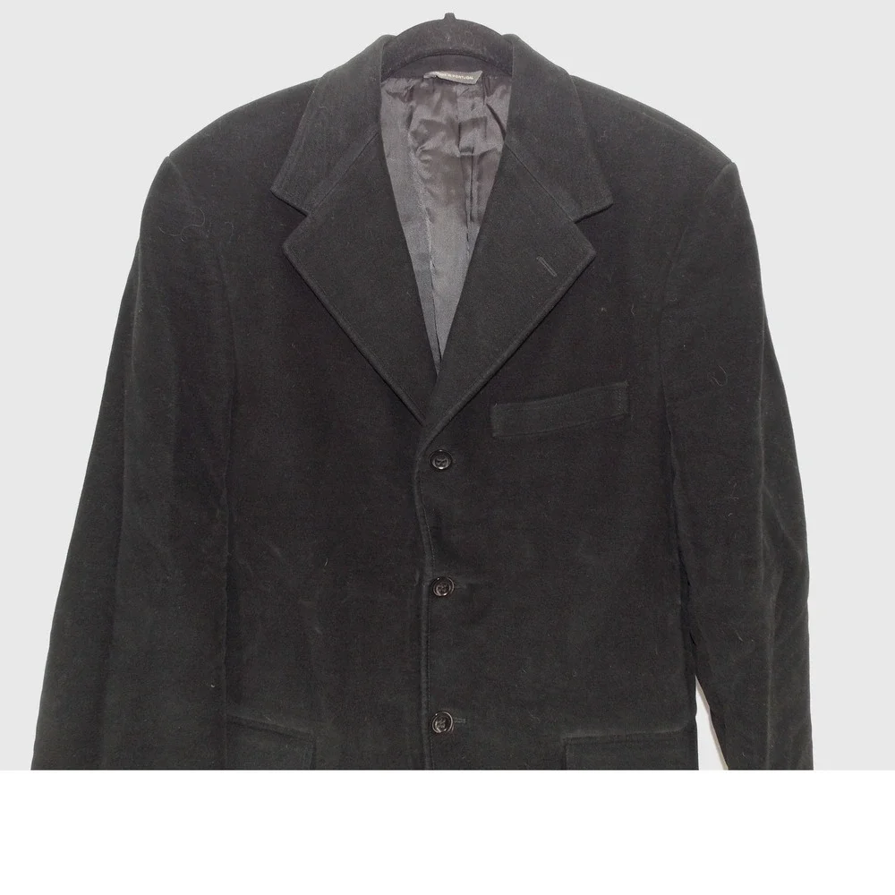 Banana Republic Mens Black Velvet Blazer Sport Coat 38S Tailored 3 Buttons